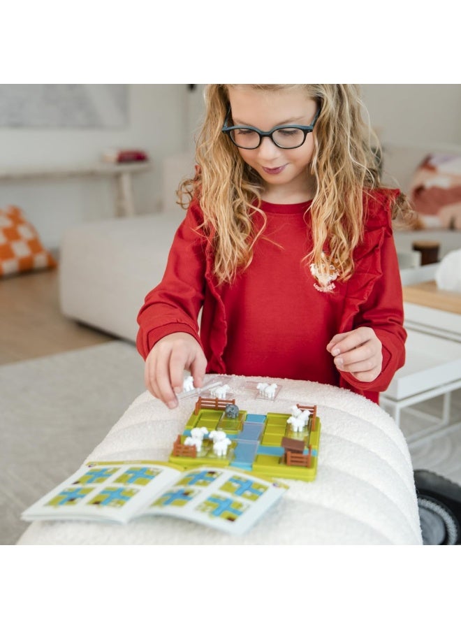 SmartGames Counting Sheep, Fun IQ Brain Teaser Puzzle, Cognitive Development STEM Toy with 60+ Challenges, Travel Friendly Tabletop Educational Matching Puzzle Game, Suitable for Children Above 7+ - Image 5